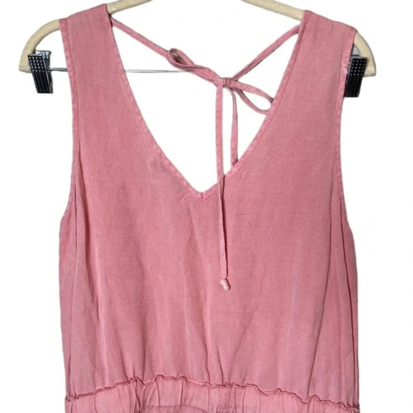 Young Fabulous and Broke Jumpsuit Women’s Small Pink Alex Casual Lounge Linen - Picture 5 of 9